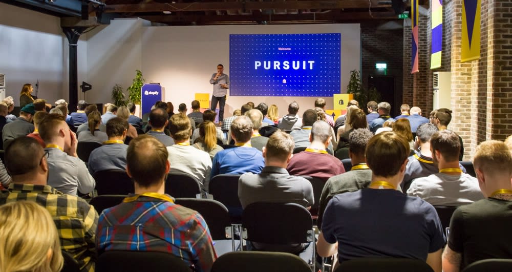 Hosting Shopify Pursuit London back in 2018